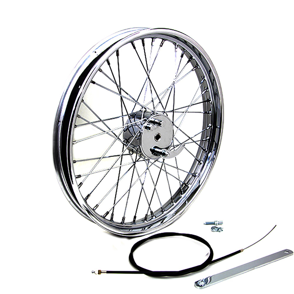 Chrome 21" x 2.15" Chopper Mini Drum Wheel 40 Spoke